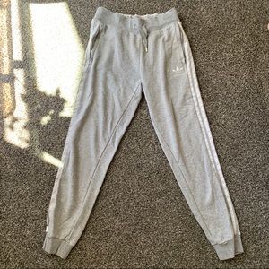 grey adidas joggers